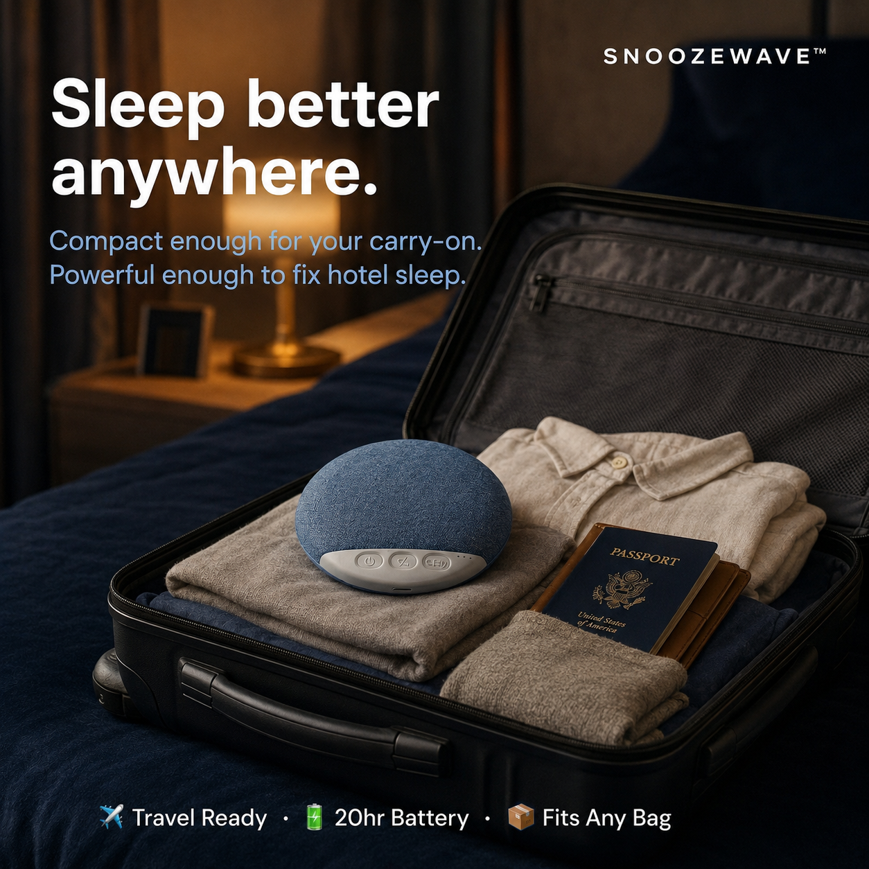 SnoozeWave™ Pillow Speaker